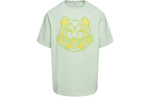 KENZO T Shirts Men's Green Crew Neck Moderate Straight Fit