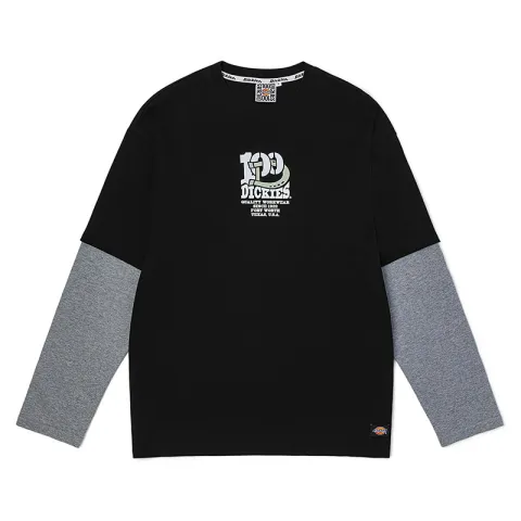 Dickies 100th Anniversary T-Shirts Men's Black Crew Neck Moderate
