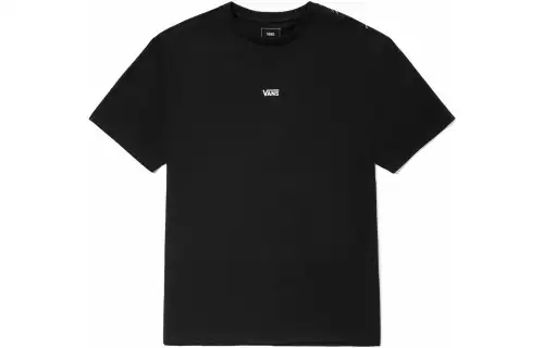 Vans T Shirts Men's Black Crew Neck Moderate Straight Fit