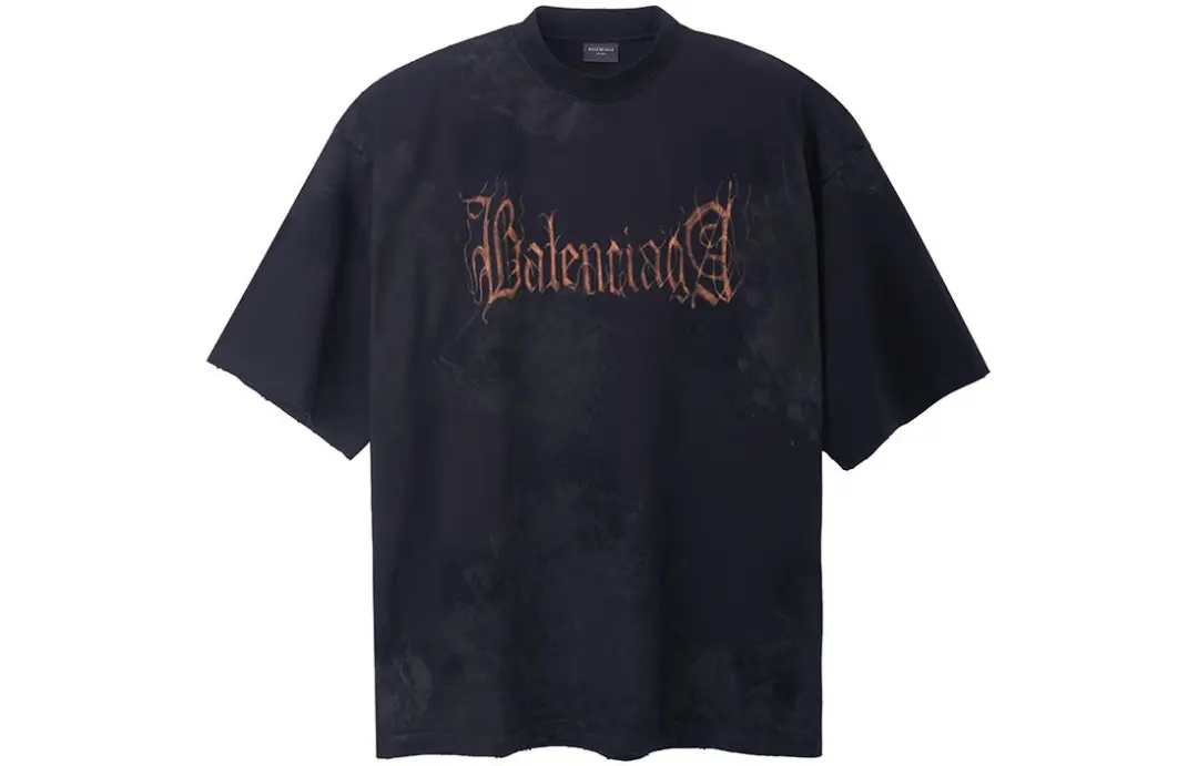 Balenciaga Heavy Metal Large Fit T shirt In Faded