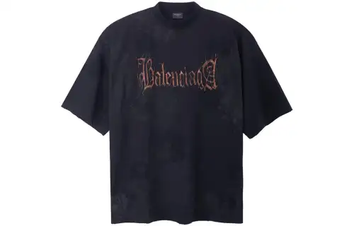 Balenciaga Heavy Metal Large Fit T shirt In Faded