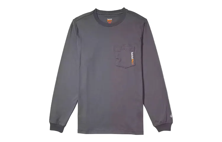 Timberland T Shirts Men's Dark Gray Crew Neck Moderate Straight Fit