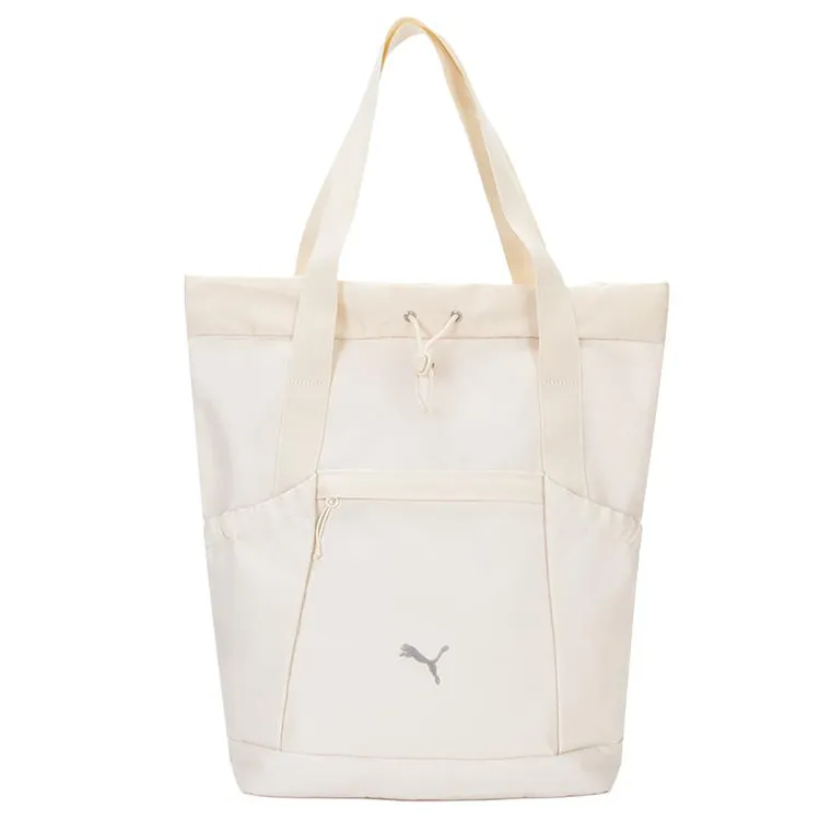 PUMA Fabric Backpack Handbag Regular Unisex Ecru