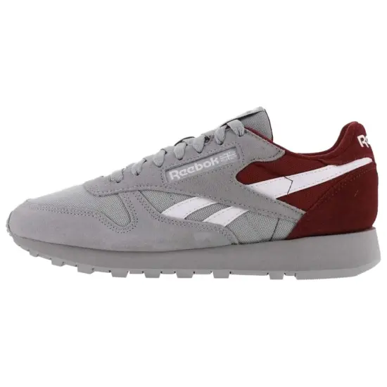 Reebok Classic Leather 'Pure Grey Classic Burgundy'