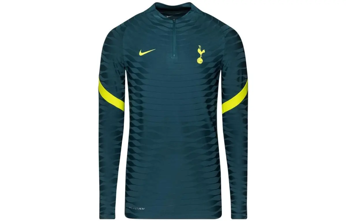 Nike T-Shirts Men's Dark Cyan Stand Collar Moderate Straight Fit