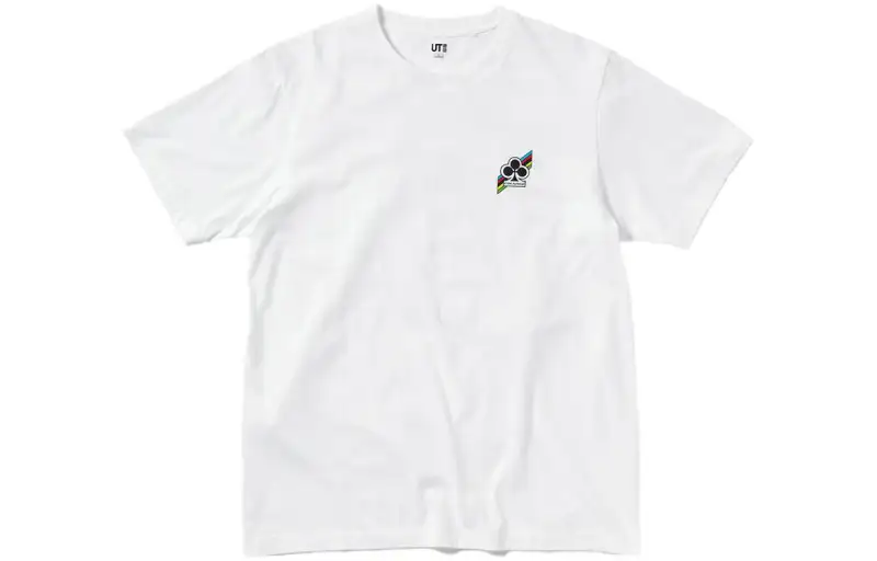 UNIQLO T Shirts Unisex White Crew Neck Moderate Straight Fit
