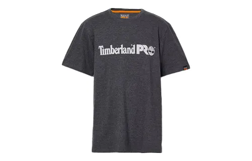 Timberland T Shirts Men's Dark Gray Crew Neck Moderate Straight Fit