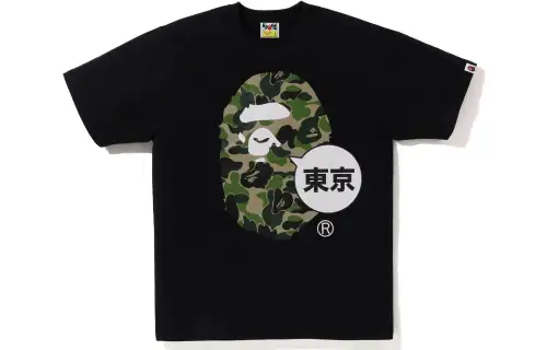 A BATHING APE Bape T Shirts Men's Crew Neck Moderate Straight Fit