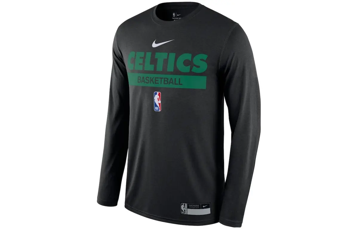 Nike T-Shirts Men's Black Crew Neck Moderate Straight Fit