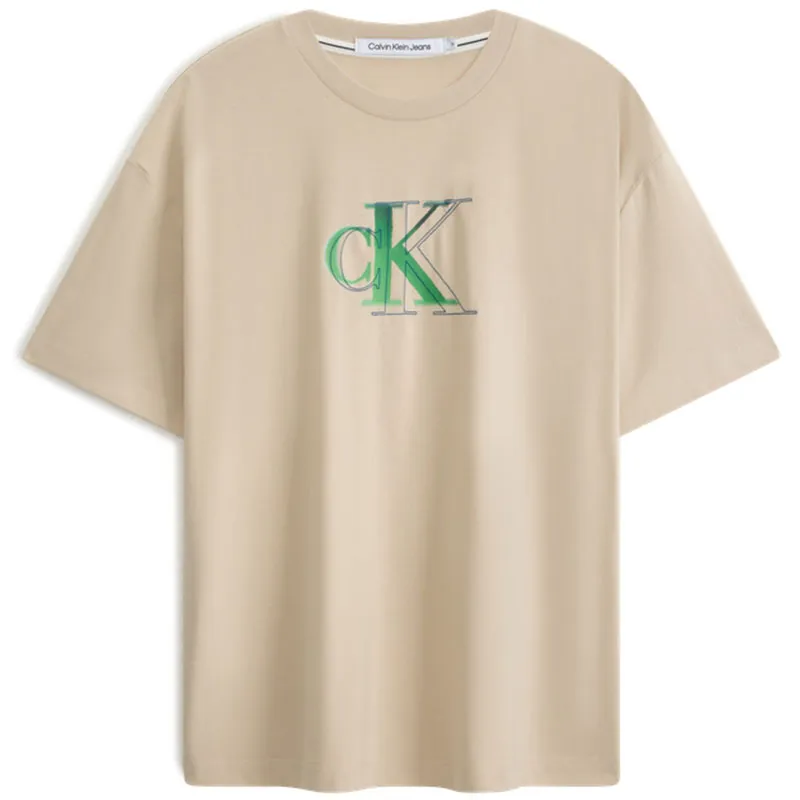 CALVIN KLEIN T-Shirt Men's Light Khaki