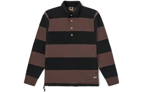 Vans T Shirts Men's Coffee Polo Collar Moderate Straight Fit