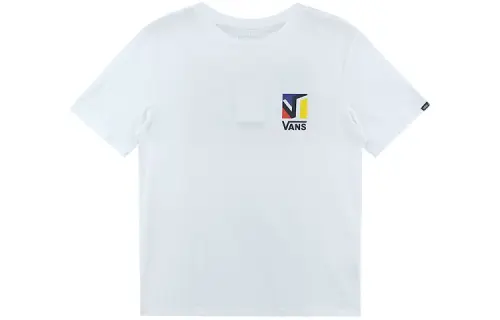 Vans MN SWOOP T Shirts Men's White Crew Neck Moderate Straight Fit