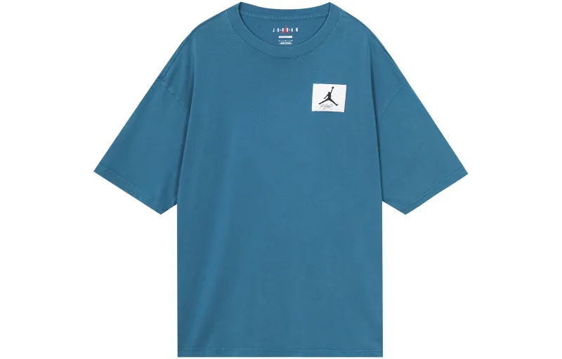 Jordan Drop Shoulder Sleeve T-Shirt Men's Dark Blue