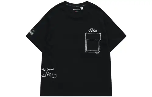 FILA FUSION QR T Shirt Men's Black