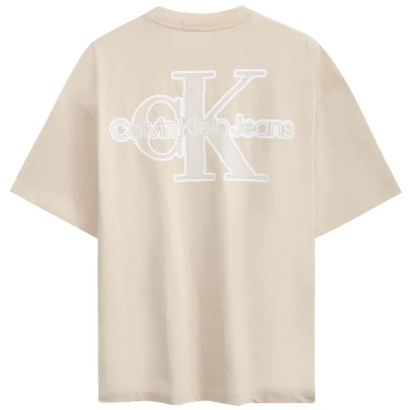 CALVIN KLEIN T Shirt Unisex Light Khaki