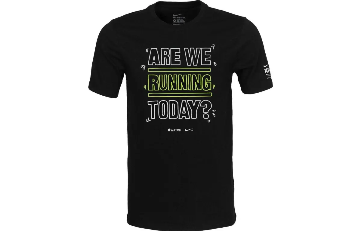 Nike T-Shirts Unisex Black Crew Neck Moderate Straight Fit