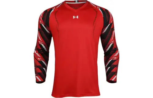 Under Armour T Shirts Men's Red V Neck Moderate Straight Fit
