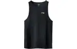Li Ning T Shirts Unisex Black Crew Neck Moderate Straight Fit
