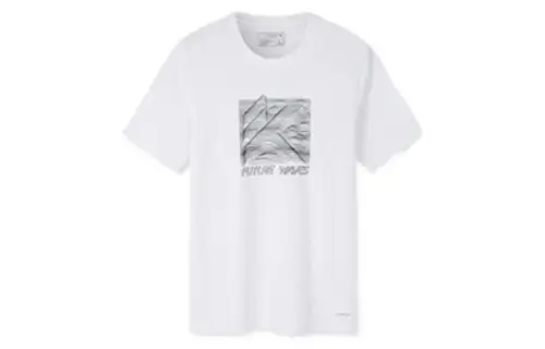 ANTA T Shirts Men's White Crew Neck Moderate Straight Fit