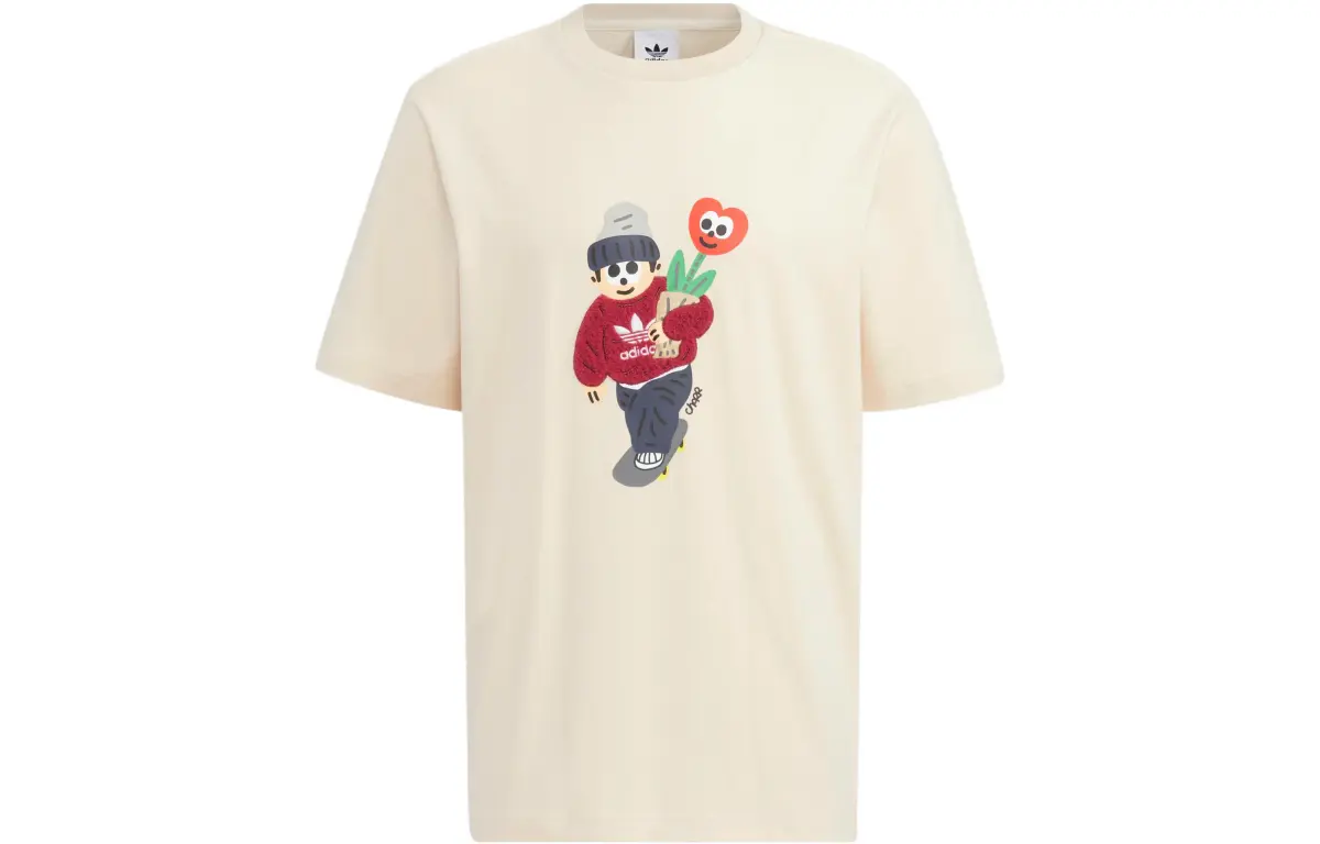 Adidas Originals x Charr Morita T Shirt Unisex Apricot
