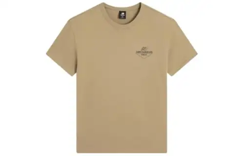 New Balance T Shirts Men's Brown Crew Neck Moderate Straight Fit