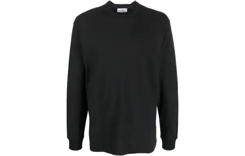 STONE ISLAND T Shirts Men's Black Crew Neck Other