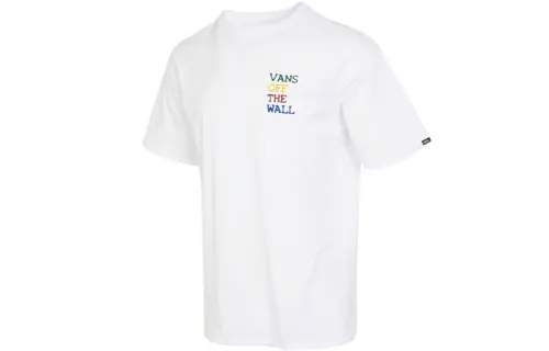 Vans Dart Board SS T Shirts Men's White Crew Neck Moderate Straight Fit