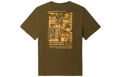 Timberland T Shirt Unisex Dark Olive Green