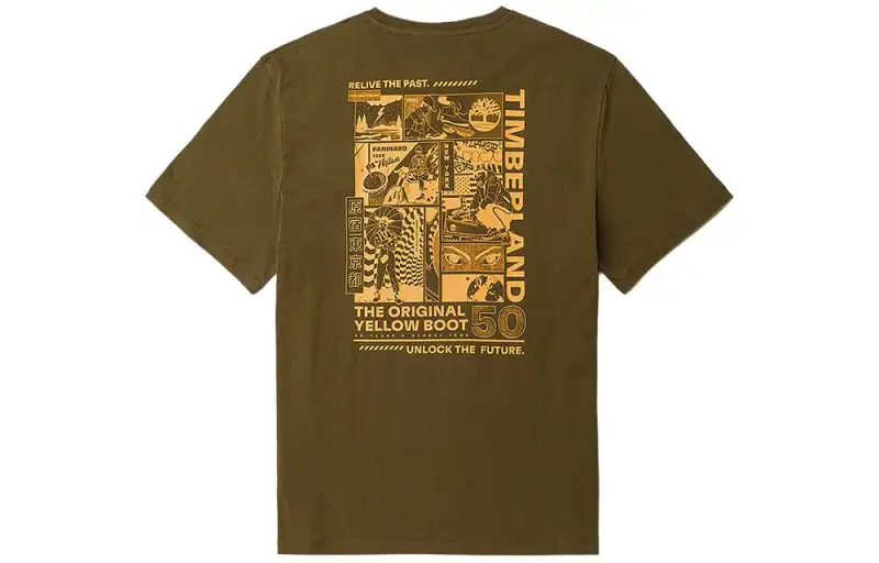 Timberland T Shirt Unisex Dark Olive Green