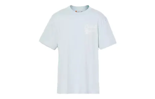 Timberland T Shirts Unisex Blue Crew Neck Moderate Straight Fit