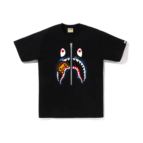 A BATHING APE T Shirts Men's Crew Neck Moderate Straight Fit