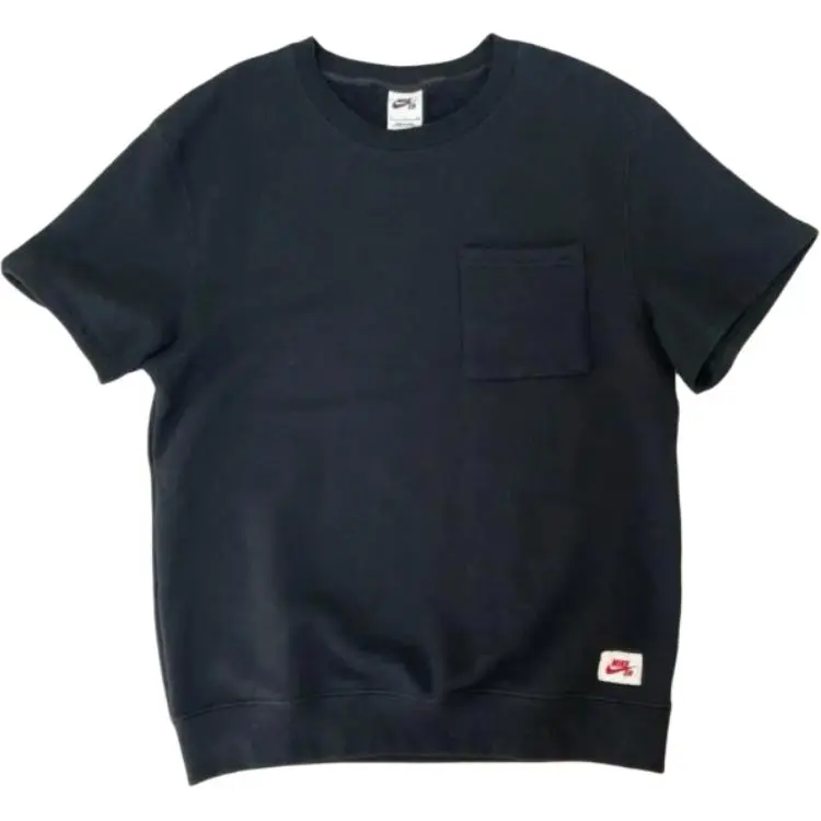 Nike T-Shirts Unisex Black Crew Neck Moderate