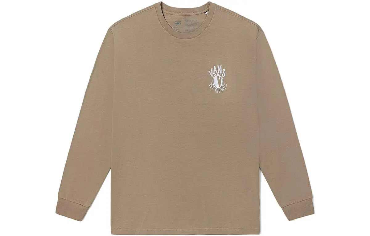 Vans T-Shirts Unisex Brown Crew Neck Moderate Straight Fit