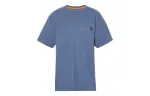 Timberland T Shirts Men's Blue Crew Neck Moderate Straight Fit