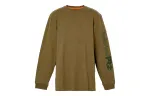 Timberland T Shirts Men's Dark Olive Crew Neck Moderate Straight Fit
