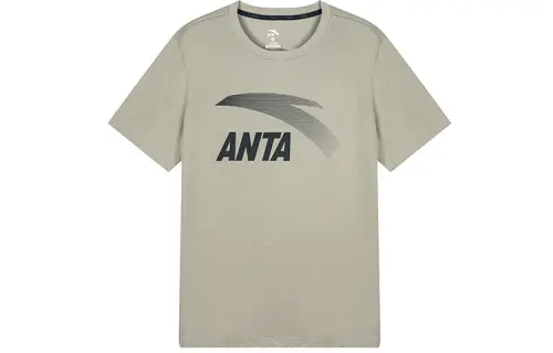 Anta Life Collection Drop Shoulder Sleeve T Shirt Men's Mung Bean