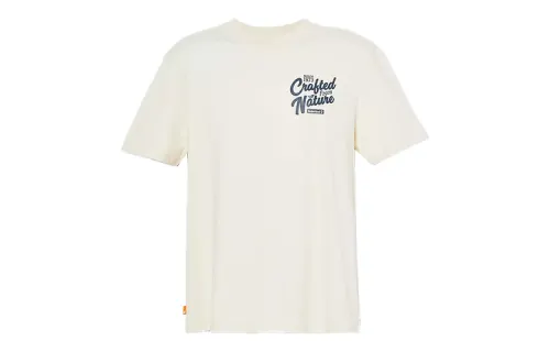 Timberland T Shirts Unisex White Crew Neck Moderate Straight Fit