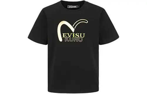 EVISU T Shirts Men's Crew Neck Moderate Straight Fit
