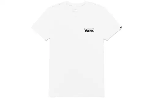 Vans Rolling Forward T Shirts Unisex White Crew Neck Moderate Straight Fit
