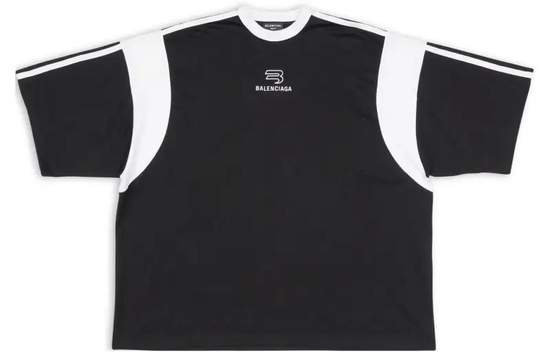 Balenciaga Boxy Side Striped Sporty B Logo T shirt