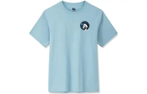 ANTA T Shirts Men's River Blue Crew Neck Moderate Straight Fit