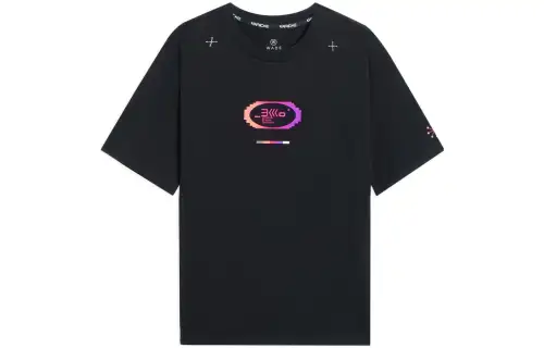 Li Ning Wade Collection T Shirts Men's Black Crew Neck Moderate Straight Fit
