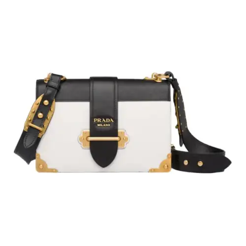 PRADA Cahier Calfskin Shoulder Bag, Crossbody Bag Large Women's