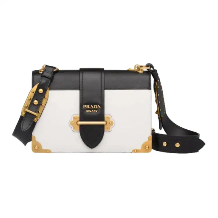 PRADA Cahier Calfskin Shoulder Bag, Crossbody Bag Large Women's