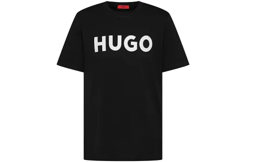 Hugo Logo Printed Regular Fit T Shirt