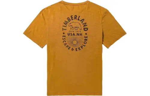 Timberland Set in Sleeve T Shirt Men's Wheat