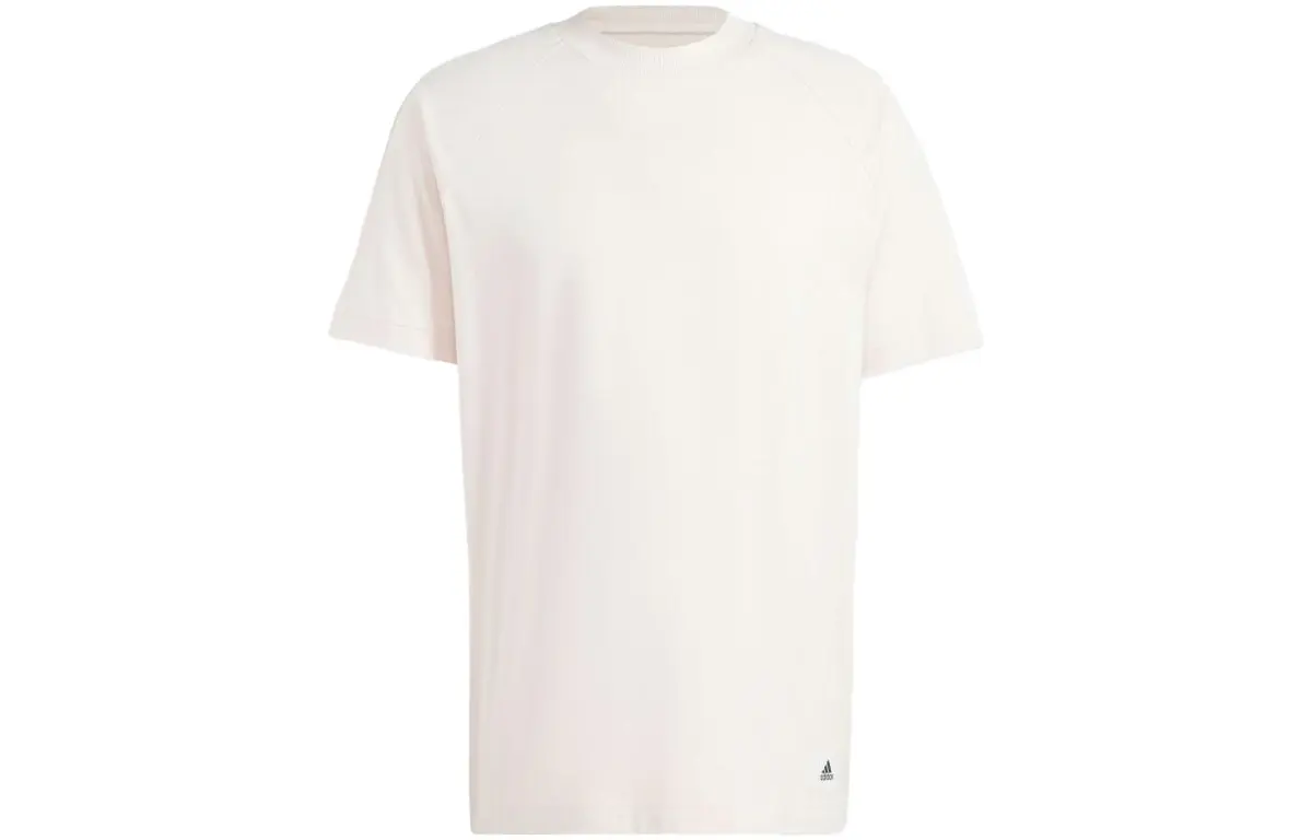 Adidas T-Shirts Unisex White Crew Neck Moderate Straight Fit