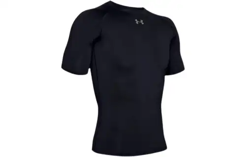 Under Armour T Shirts Men's Black Crew Neck Moderate Straight Fit