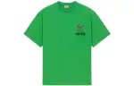 KENZO Tiger Tail Series T Shirts Men's Green Crew Neck Moderate Straight Fit