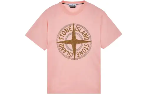 STONE ISLAND SS23 T Shirt Men's Light Pink